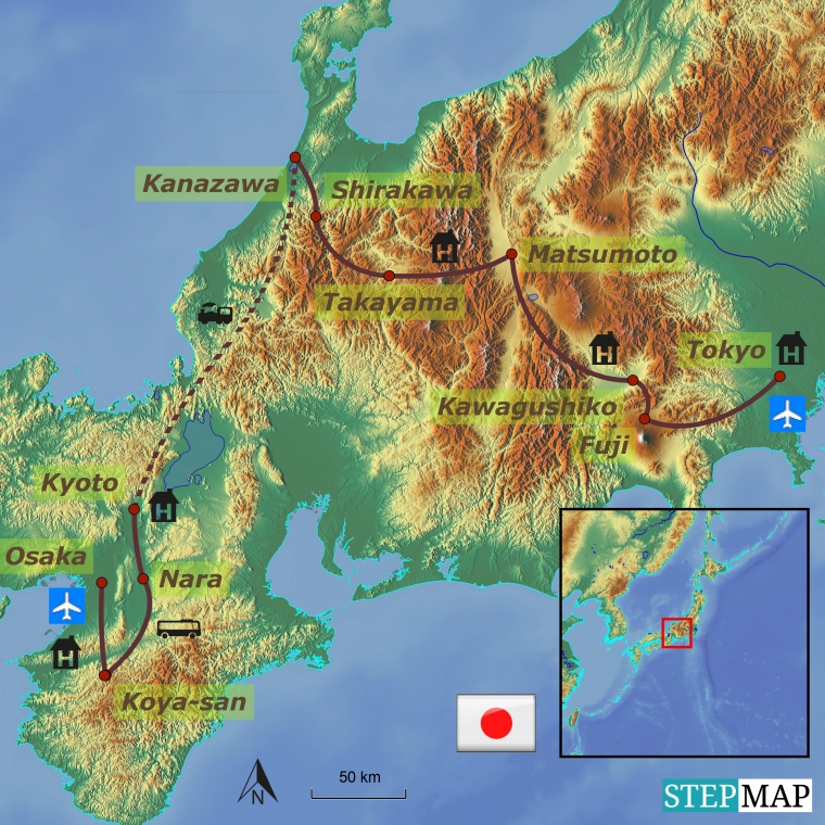 Jaapan -  kevadõites ringreis, Koya mägi ja Takayama